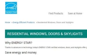 energy star programmes for window replacement